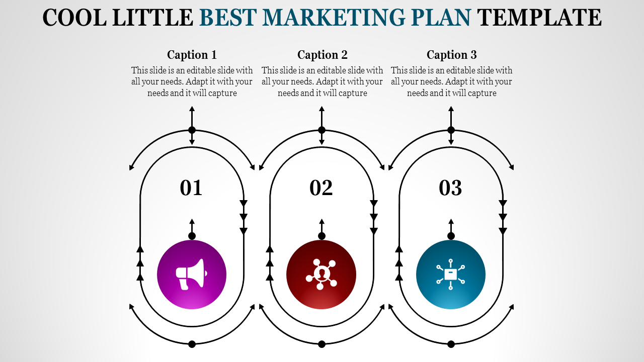 Free - Stunning Best Marketing Plan Template Slide Design